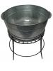 Galvanized Ice Bin & Stand